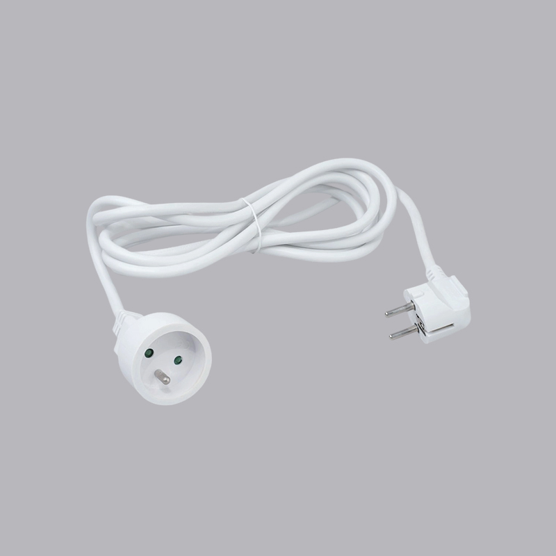 Cable de extensión de enchufe en ángulo tipo francés F2-1C