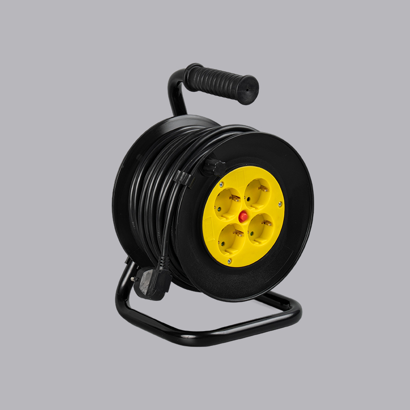 G4R-25 Carrete de cable de 25 m con estructura de hierro tipo alemán