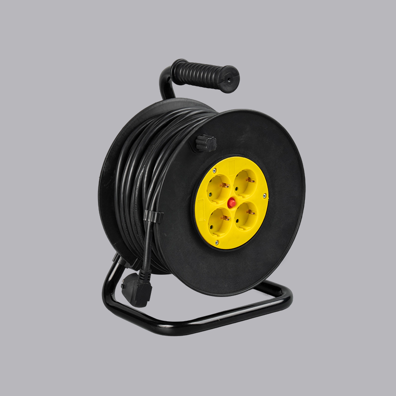 G4R-50 Carrete de cable de 50 m con estructura de hierro tipo alemán