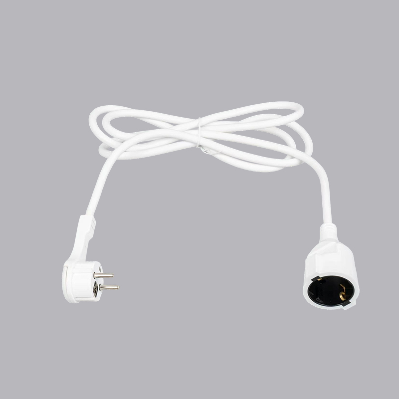 G2L-6C Enchufe en ángulo tipo alemán con cable de extensión con lengüeta